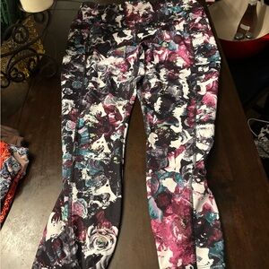 Source Unknown Abstract Floral Leggings